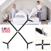 Bed Sheet Fasteners Adjustable Crisscross Elastic Sheet Suspenders Gripper Mattress Holder Straps w/ 8 Clips
