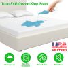 Full Size Waterproof Mattress Protector Breathable Soft Cotton Mattress Pad Cover With Elastic Deep Pocket Up To 11in Noiseless Machine Washable Beddi