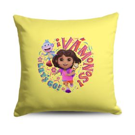 Dora the Explorer Vamos Let's Go Throw Pillow 18 x 18 inches