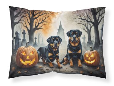 Rottweiler Spooky Halloween Standard Pillowcase Lightweight Super Soft Easy Care Decorative Artwork Pillowcase, Standard
