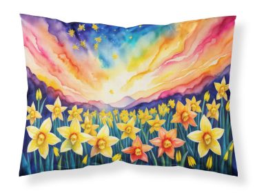 Daffodils in Color Standard Pillowcase Lightweight Super Soft Easy Care Decorative Artwork Pillowcase, Standard