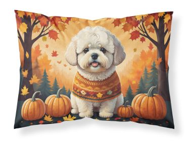 Bichon Frise Fall Standard Pillowcase Lightweight Super Soft Easy Care Decorative Artwork Pillowcase, Standard