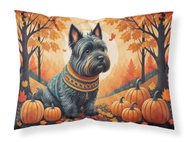 Scottish Terrier Fall Standard Pillowcase Lightweight Super Soft Easy Care Decorative Artwork Pillowcase, Standard