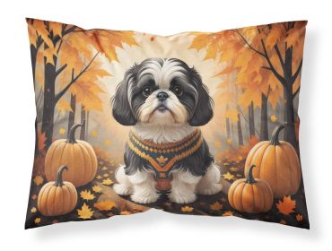 Shih Tzu Fall Standard Pillowcase Lightweight Super Soft Easy Care Decorative Artwork Pillowcase, Standard