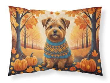 Norfolk Terrier Fall Standard Pillowcase Lightweight Super Soft Easy Care Decorative Artwork Pillowcase, Standard