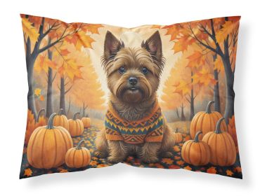 Cairn Terrier Fall Standard Pillowcase Lightweight Super Soft Easy Care Decorative Artwork Pillowcase, Standard