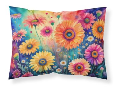 Gerbera Daisies in Color Standard Pillowcase Lightweight Super Soft Easy Care Decorative Artwork Pillowcase, Standard