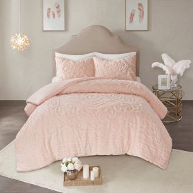 3-Piece Tufted Cotton Chenille Medallion Comforter Set