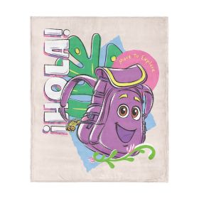 Dora the Explorer Hola Backpack Silk Touch Throw Blanket 40 x 50 inches