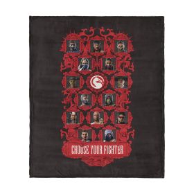 Mortal Kombat Choose your Fighter Silk Touch Throw Blanket 50 x 60 inches