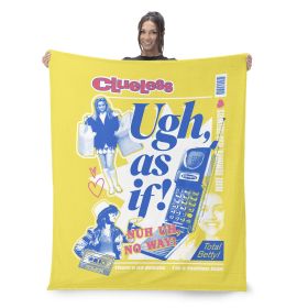 Paramount Clueless Ugh As If Silk Touch Sherpa Throw Blanket 50X60 Inches