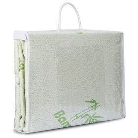 Bamboo Mattress Protector Hypoallergenic Waterproof Mattress Pad Cover w/ 14" Deep Fitted Pocket Queen/King Size (Option: BBMatressProtectorQ)