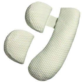 Pregnancy Pillows Adjustable Support Maternity Pillow Soft Side Sleeper Pregnancy Pillows Wedge Pillow with Detachable Pillow Cover (Option: PillowGreenExtend)