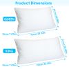 2 Pack Shredded Memory Foam Pillows Adjustable Cool Pillows with Extra Filling Machine Washable Cover for Side Back Stomach Sleepers