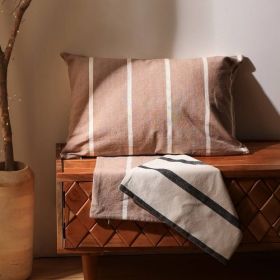 Cotton Indoor Outdoor Reversible Throw Pillow (Option: 1style)