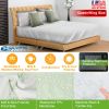Bamboo Mattress Protector Hypoallergenic Waterproof Mattress Pad Cover w/ 14" Deep Fitted Pocket Queen/King Size