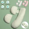 Pregnancy Pillows Adjustable Support Maternity Pillow Soft Side Sleeper Pregnancy Pillows Wedge Pillow with Detachable Pillow Cover