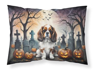 Cavalier Spaniel Spooky Halloween Standard Pillowcase Lightweight Super Soft Easy Care Decorative Artwork Pillowcase, Standard (Default: Default)