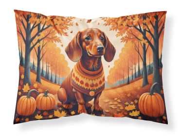 Dachshund Fall Standard Pillowcase Lightweight Super Soft Easy Care Decorative Artwork Pillowcase, Standard (Default: Default)