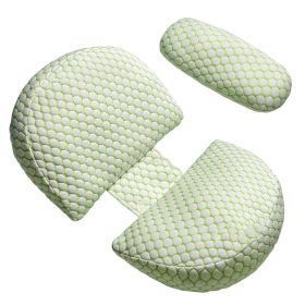 Pregnancy Pillows Adjustable Support Maternity Pillow Soft Side Sleeper Pregnancy Pillows Wedge Pillow with Detachable Pillow Cover (Option: PillowGreen)