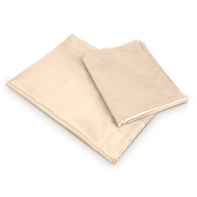 Luxury Silky Satin King Pillowcase Set (Option: 2PcsKingPillowCaseIvory)